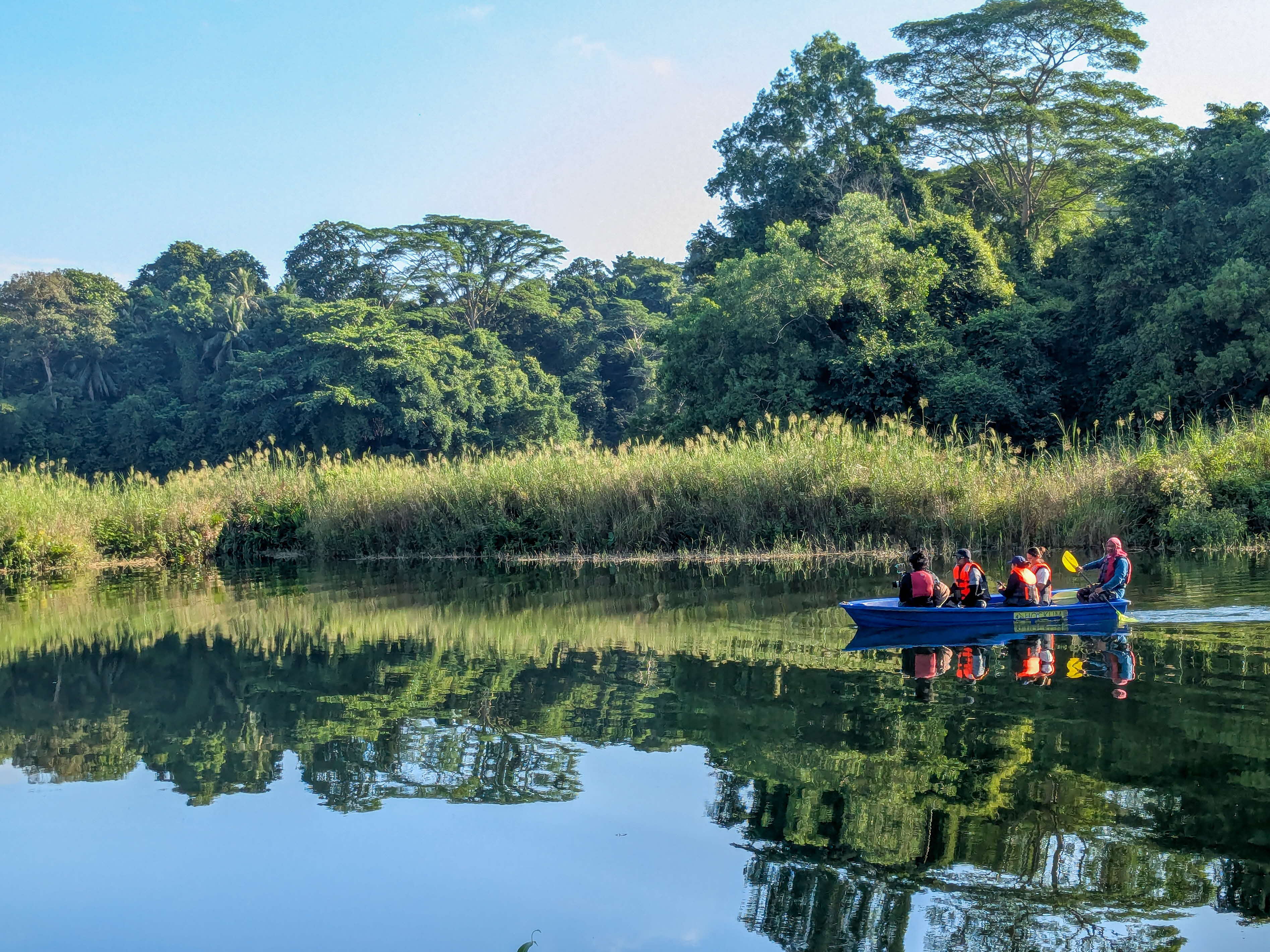 Naturalised stream in Pekan Quarry